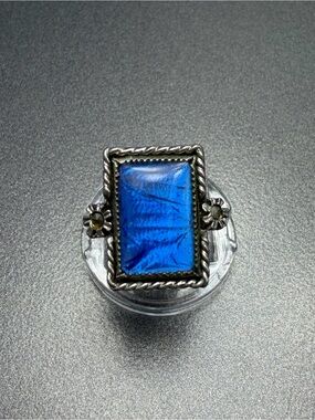 Vintage Morpho Ring Butterfly Wing